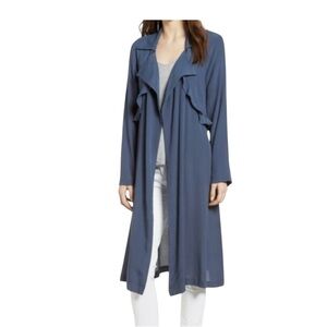 Babaton Blue Long Jacket